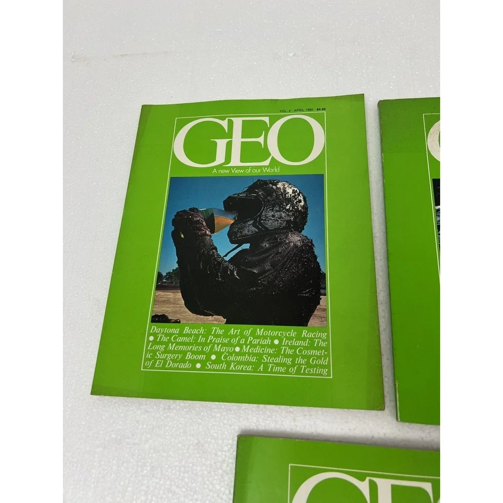 GEO Magazine Lot x3 March April 1980 Collector's Edition A NEW VIEW OF OUR WORLD